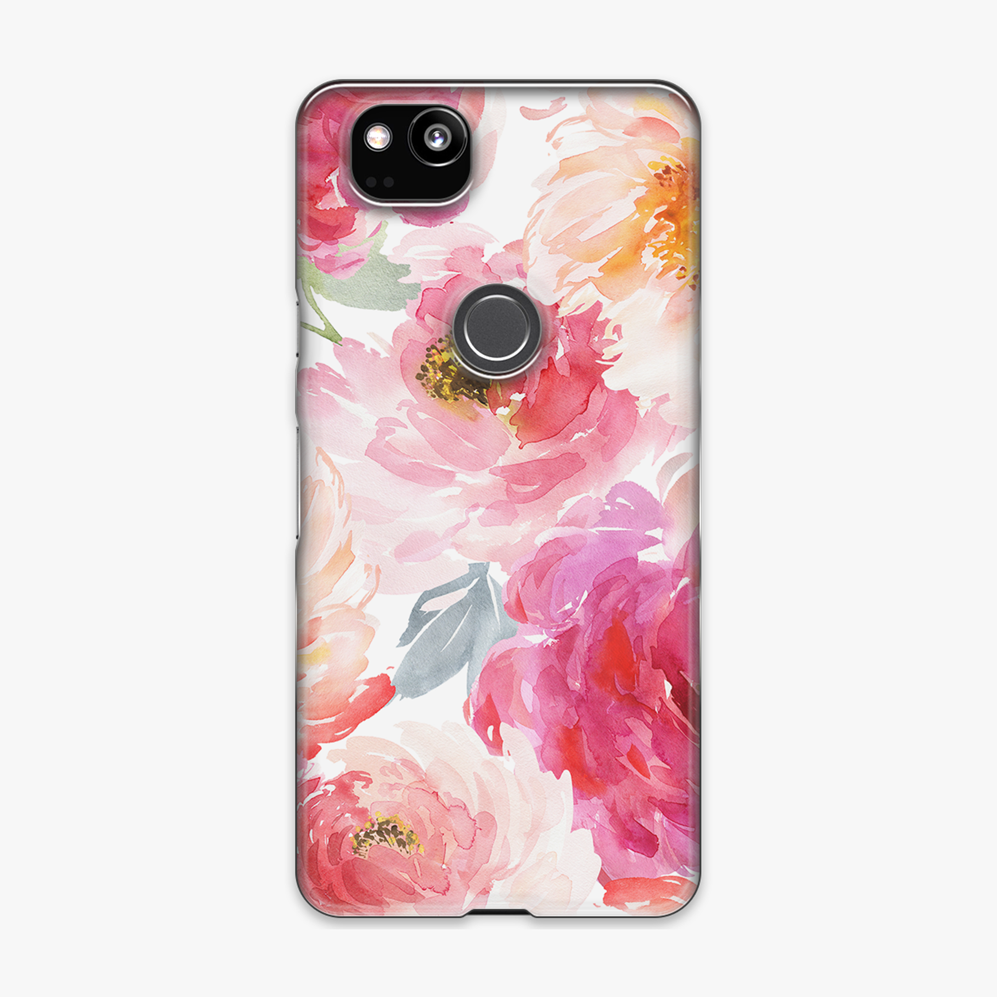 Tough - Phone Case with Red Color Design
