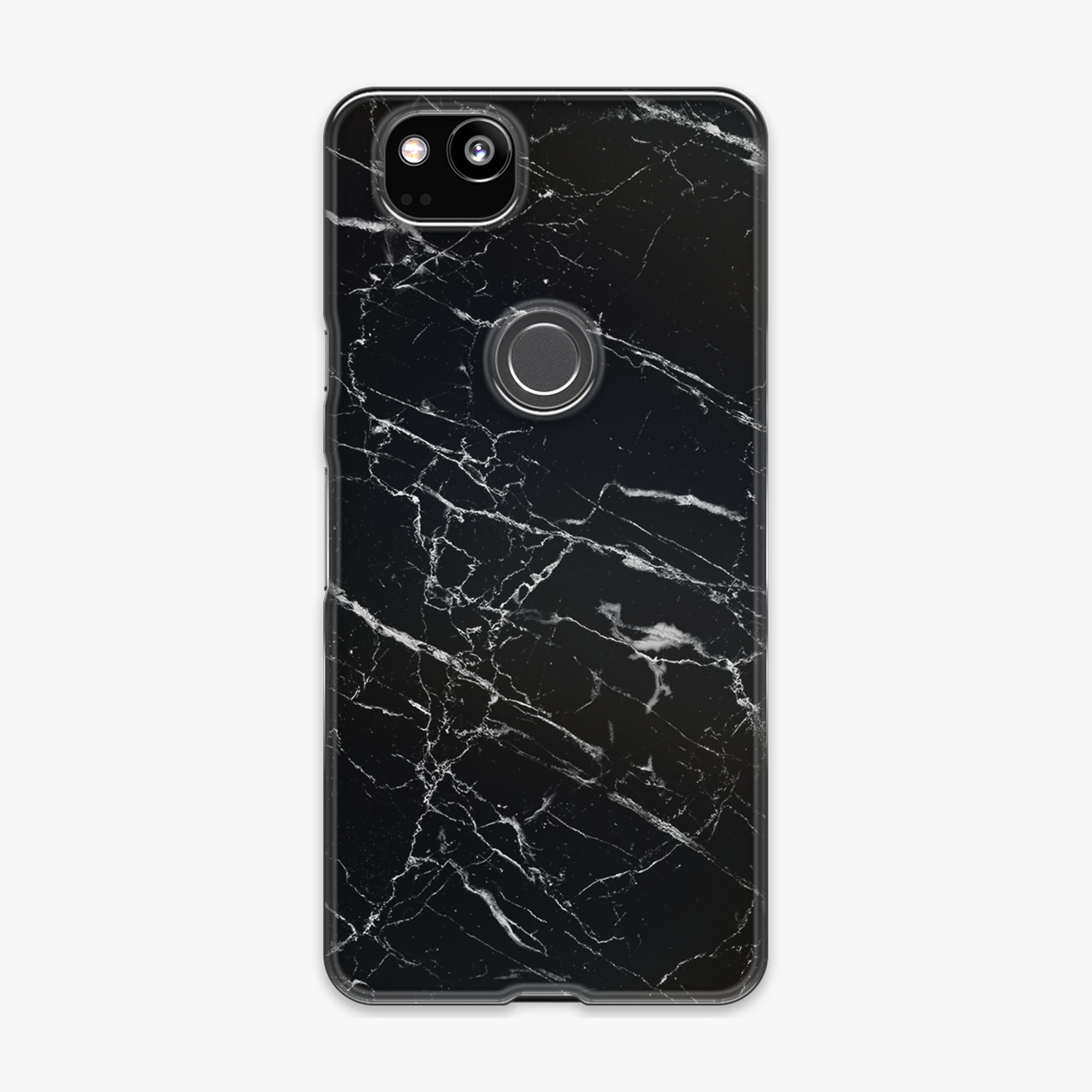 Snap - Phone Case with Black Marble Texture