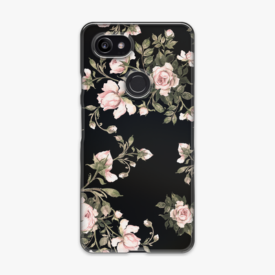 Tough - Phone Case with Flowers on Black Background