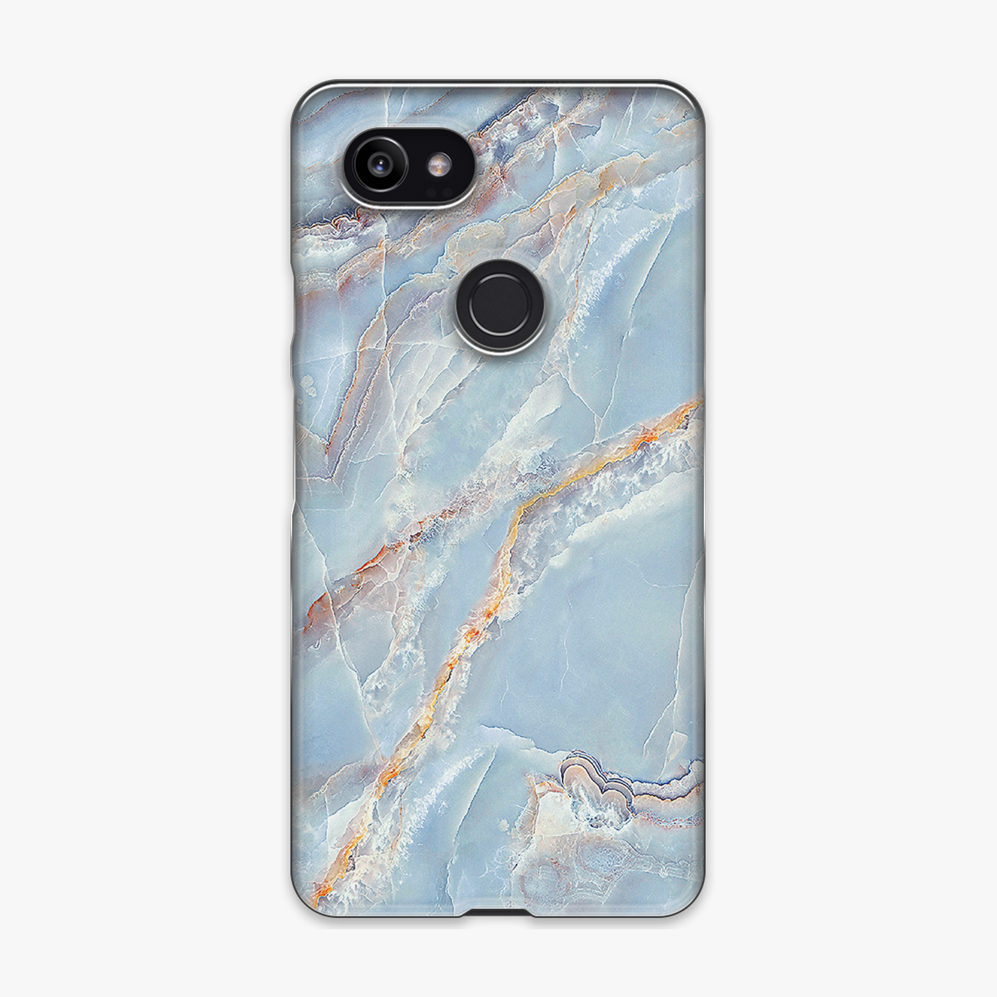 Snap - Phone Case with Blue Pastel Marble