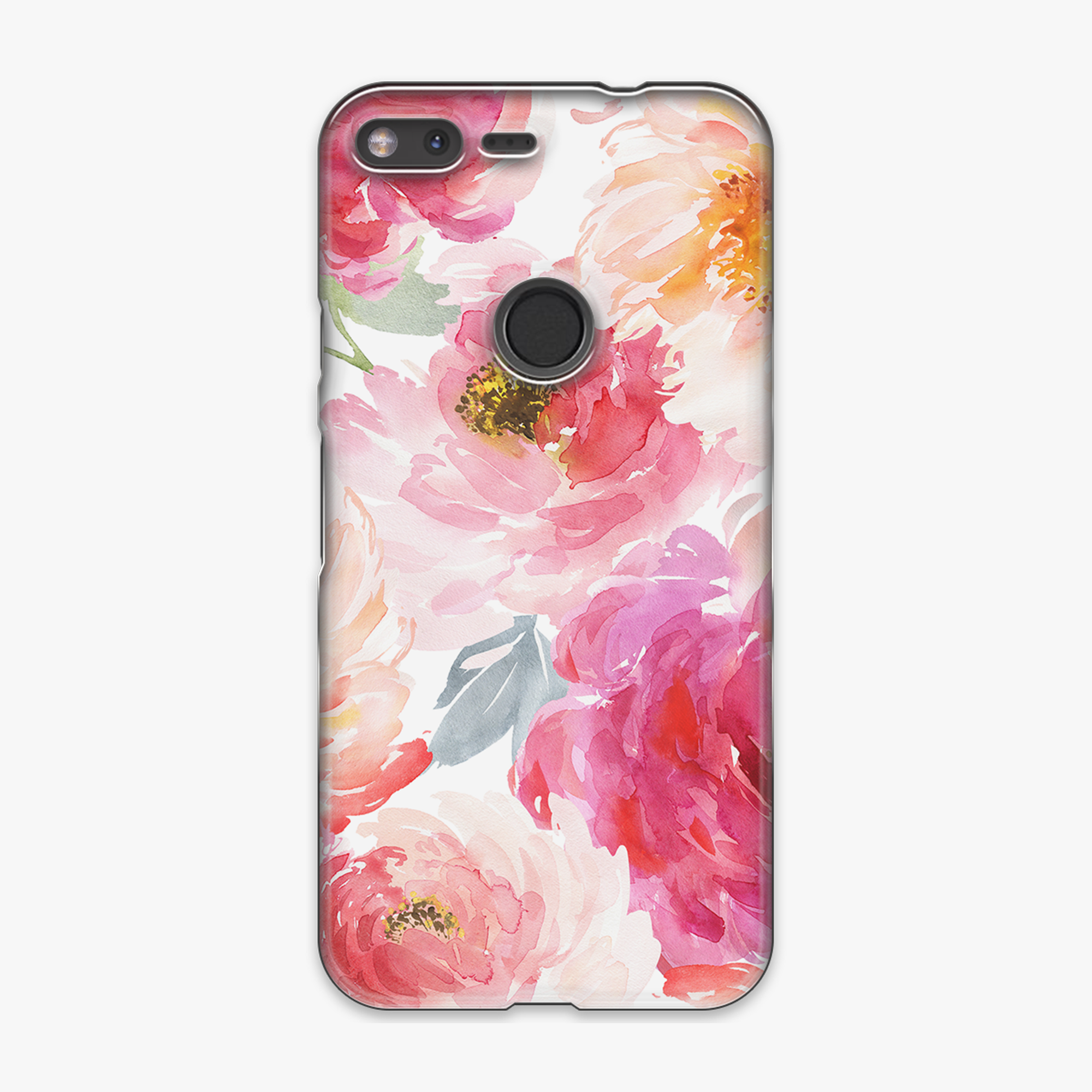 Tough - Phone Case with Red Color Design