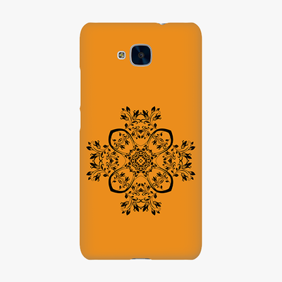 Snap Huawei Honor 5c  Phone Case - Flower Design With Orange Background