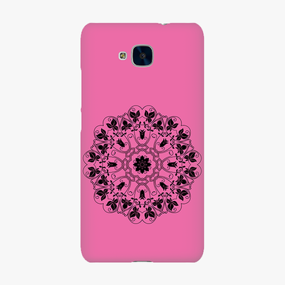 Tough Huawei Honor 5c  Phone Case - Mandala With Pink Background