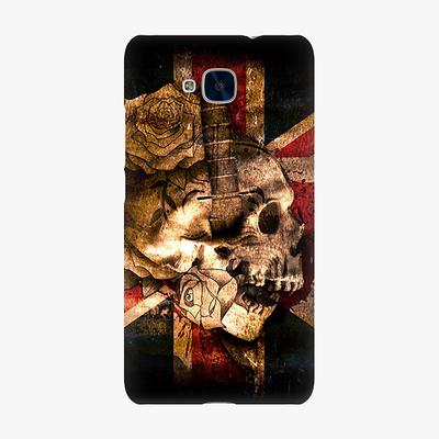 Snap Huawei Honor 5c  Phone Case - Skull With Union Jack British Flag