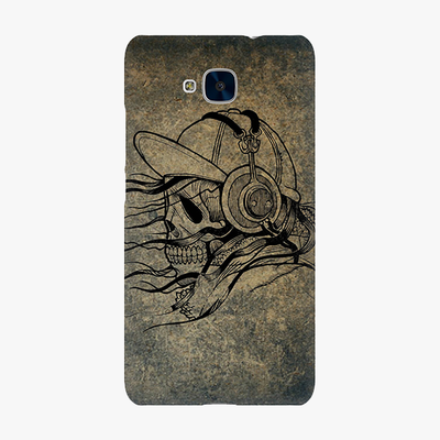 Tough Huawei Honor 5c  Phone Case - Skull With Headphone