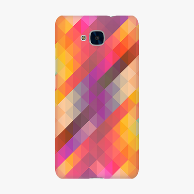 Tough Huawei Honor 5c  Phone Case - Colorful Triangle Pattern