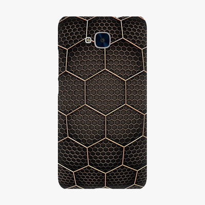Tough Huawei Honor 5c  Phone Case - Golden Hexagons