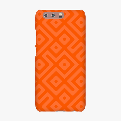 Tough Huawei P10  Phone Case - Orange Color Pattern