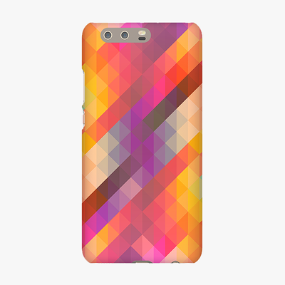 Tough Huawei P10 Plus  Phone Case - Colorful Triangle Pattern