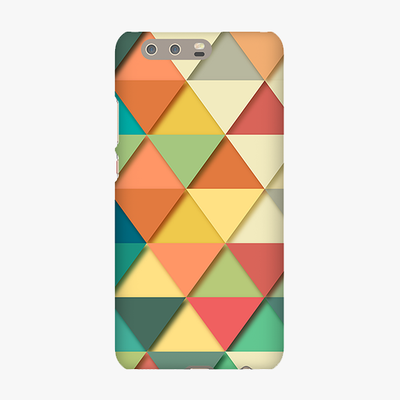 Snap Huawei P10 Plus  Phone Case - Colorful Triangles