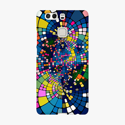 Tough Huawei P9  Phone Case - Colorful Geometric