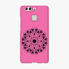 Tough Huawei P9  Phone Case - Mandala With Pink Background