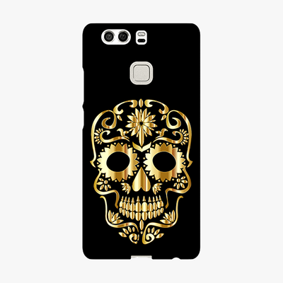 Tough Huawei P9  Phone Case - Golden Skull