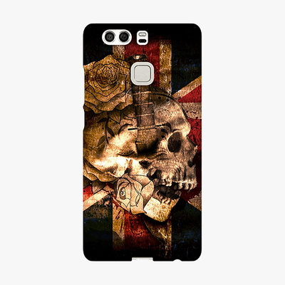 Snap Huawei P9  Phone Case - Skull With Union Jack British Flag
