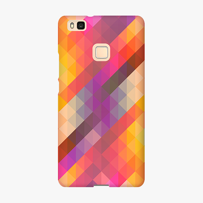 Tough Huawei P9 Lite  Phone Case - Colorful Triangle Pattern