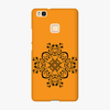 Snap Huawei P9 Lite  Phone Case - Flower Design With Orange Background