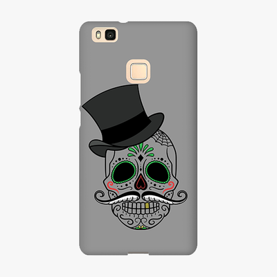 Snap Huawei P9 Lite  Phone Case - Skull Art With Gray Background