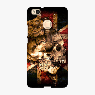 Snap Huawei P9 Lite  Phone Case - Skull With Union Jack British Flag