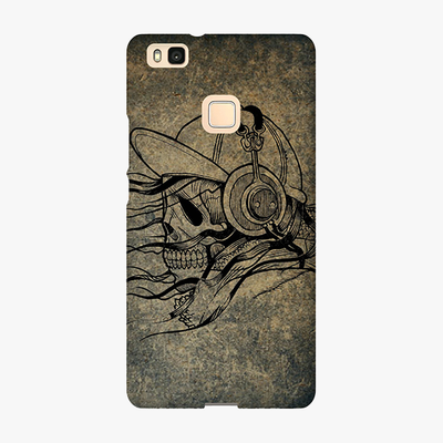 Tough Huawei P9 Lite  Phone Case - Skull With Headphone