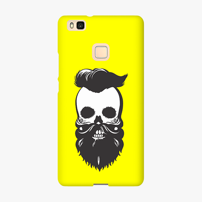 Tough Huawei P9 Lite  Phone Case - Skull With Beard And Mustache