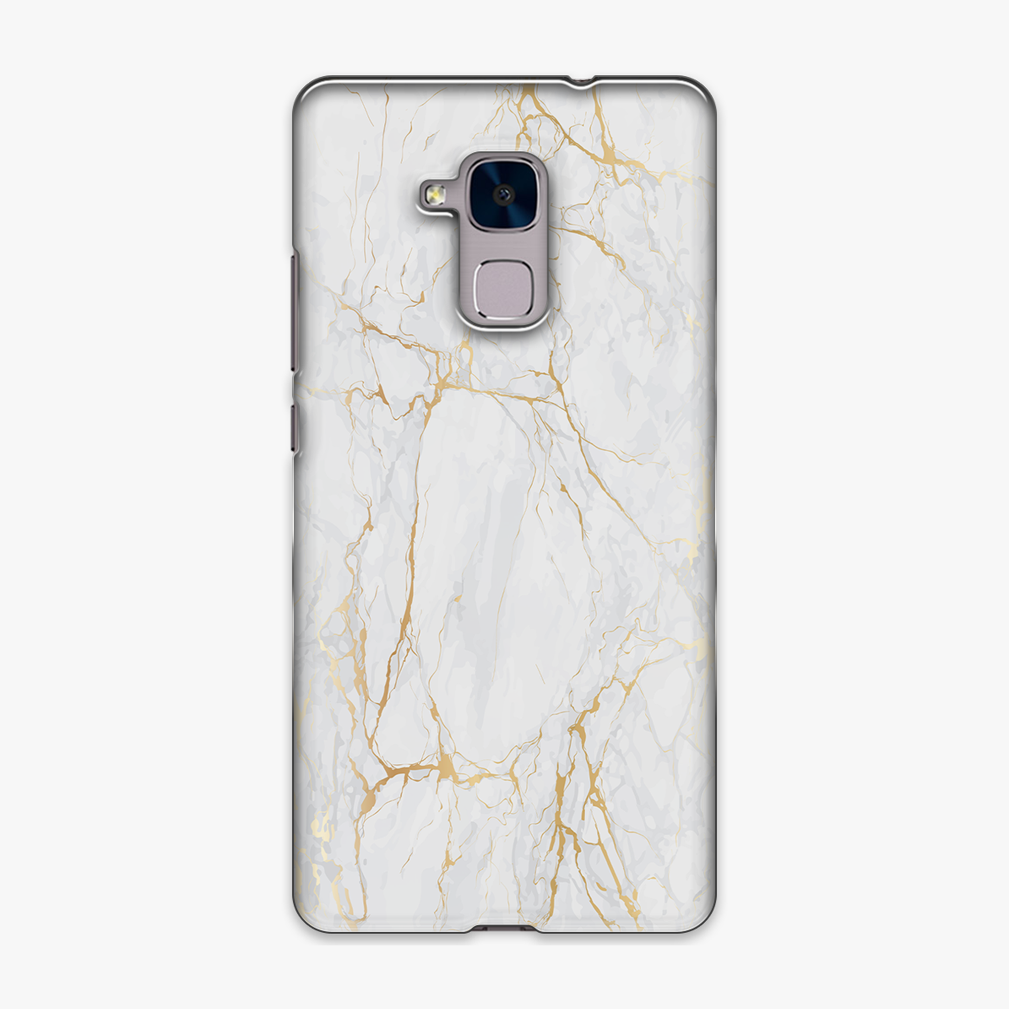 Snap - Phone Case with White Marble Texture