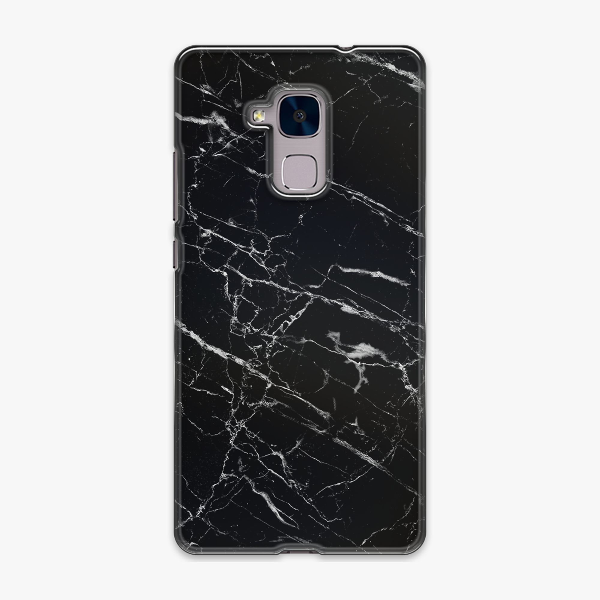 Snap - Phone Case with Black Marble Texture