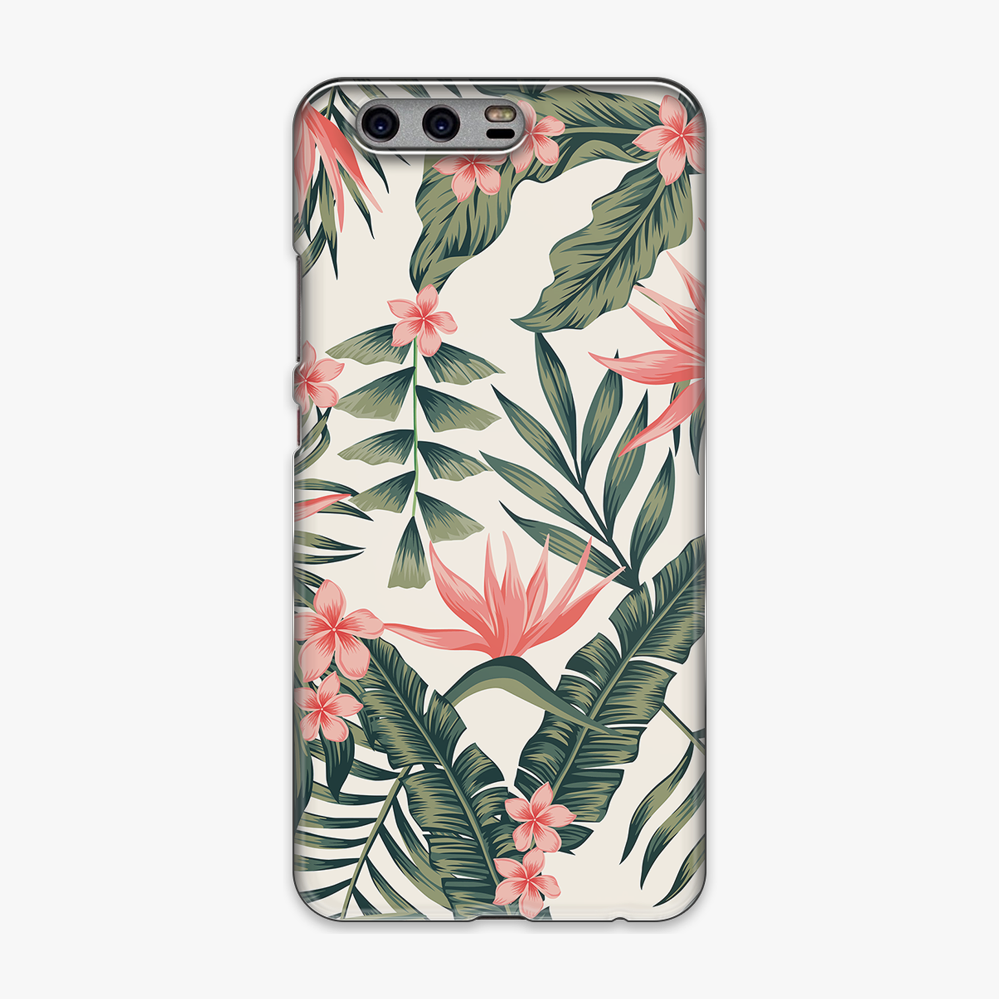 Tough - Phone Case with Attractive Flowers and Leaves