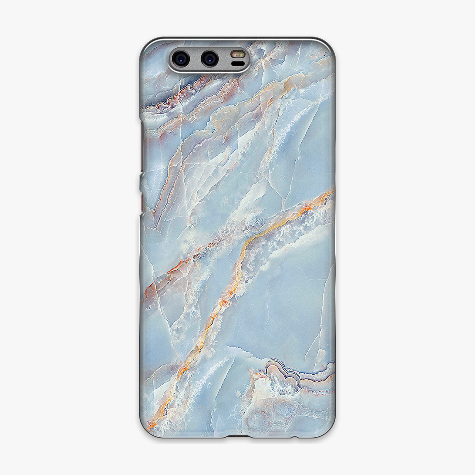 Tough - Phone Case with Blue and Gold Marble