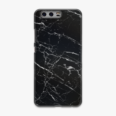Snap - Phone Case with Black Marble Texture
