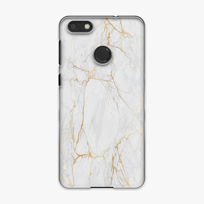 Snap - Phone Case with White Marble Texture