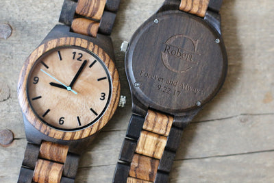 GROOMSMEN WATCHES // SET OF 4 // GROOMSMEN GIFTS // ALL WOOD WATCHES FREE ENGRAVING AND SHIPPING