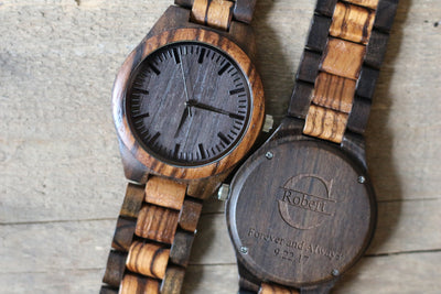 Wooden Watch | The Gavin Zebrawood + Ebony
