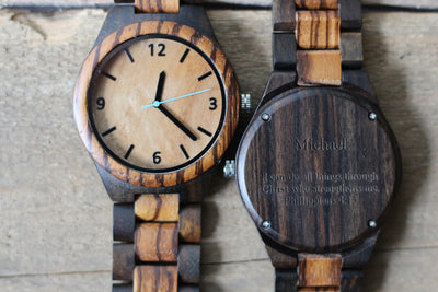 GROOMSMEN WATCHES // SET OF 4 // GROOMSMEN GIFTS // ALL WOOD WATCHES FREE ENGRAVING AND SHIPPING