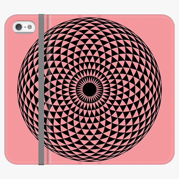 Folio iPhone 5  Folio Wallet - Creative Mandala Design