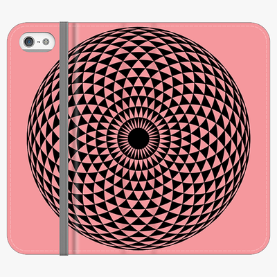 Folio iPhone 5  Folio Wallet - Creative Mandala Design