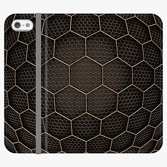 Folio iPhone 5  Folio Wallet - Hexagonal Grid