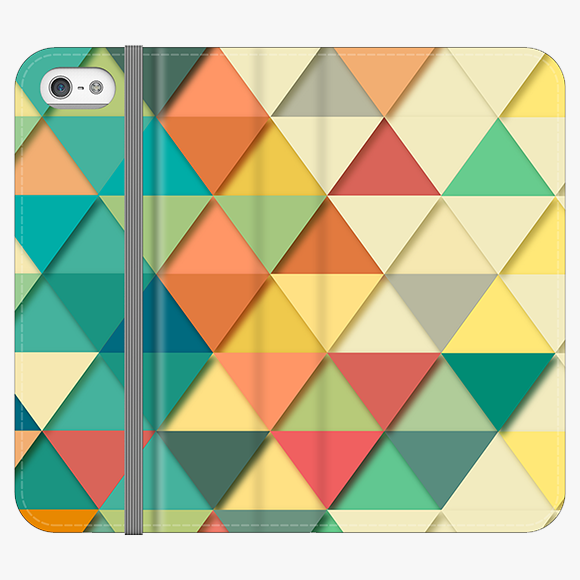 Folio iPhone 5  Folio Wallet - Triangular Texture