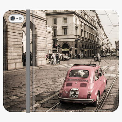 Folio iPhone 5  Folio Wallet - View Of The Car And City