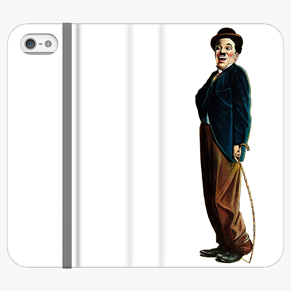 Folio iPhone 5  Folio Wallet - Great Comedian Charlie Chaplin