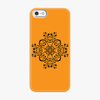 Snap iPhone 5  Phone Case - Flower Design With Orange Background