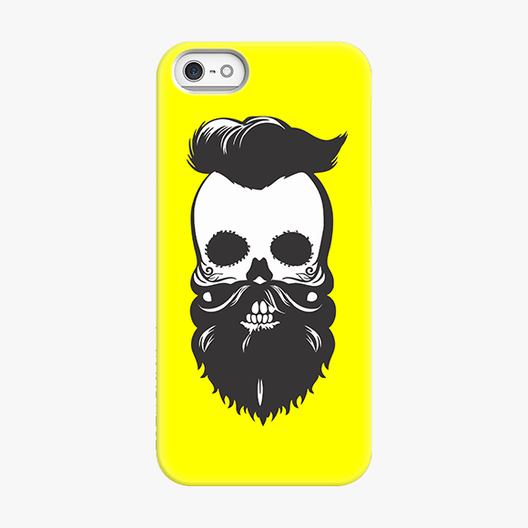 Snap iPhone 5  Phone Case - Skull With Beard And Mustache
