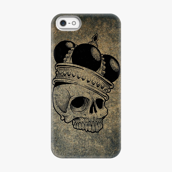 Tough iPhone 5  Phone Case - Skull  With Crown