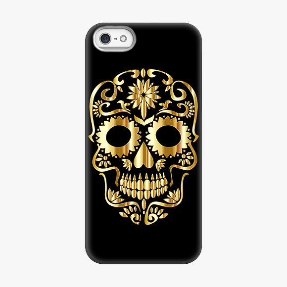 Snap iPhone 5  Phone Case - Golden Skull