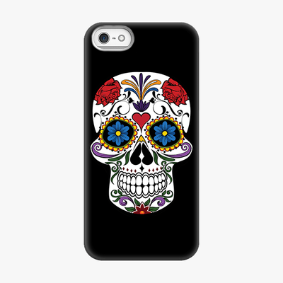 Snap iPhone 5  Phone Case - Skull Artwork With Black Background