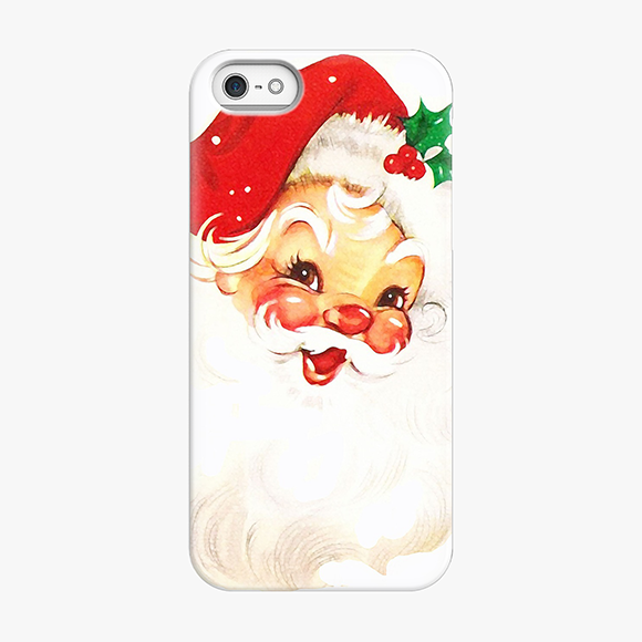 Tough iPhone 5  Phone Case - Vintage Santa