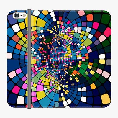 Folio iPhone 6  Folio Wallet - Colorful Geometric Art
