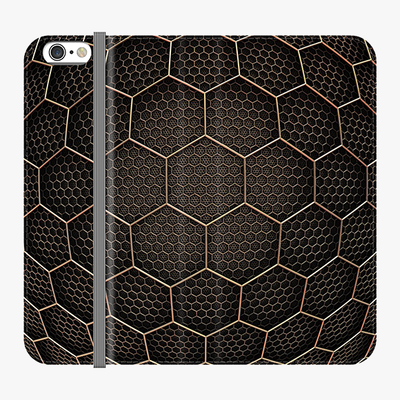 Folio iPhone 6  Folio Wallet - Hexagonal Grid