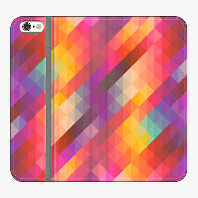 Folio iPhone 6 Plus  Folio Wallet - Colorful Geometric Texture