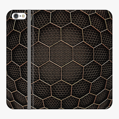 Folio iPhone 6 Plus  Folio Wallet - Hexagonal Grid