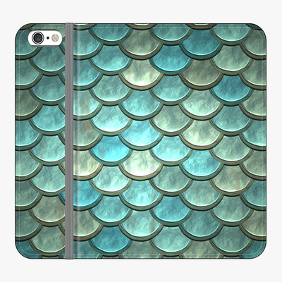 Folio iPhone 6 Plus  Folio Wallet - Fish Scales Pattern